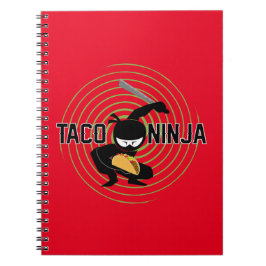 Taco Ninja Design - Spiral-foto-anteckningsbok Anteckningsbok