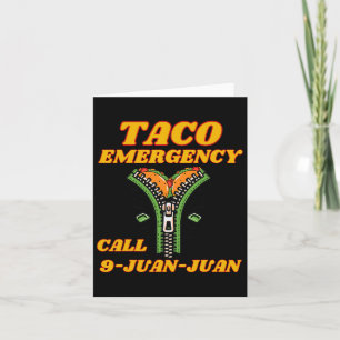 Taco-nödsamtal 9 Juan Juan Rolig Mexikansk Kvinna Kort