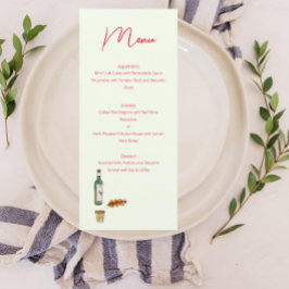 Taco och Mezcal Menu Meny