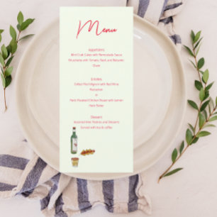 Taco och Mezcal Menu Meny