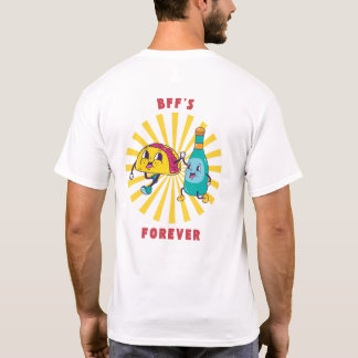 Taco och öl är bästa vänner för alltid t shirt