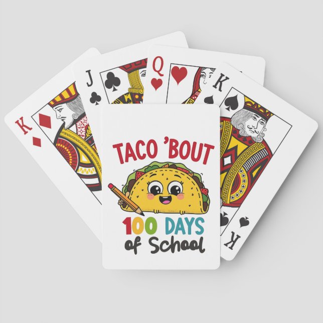 Taco om 100 dagar för Lärare Tacos Casinokort (Baksidan)