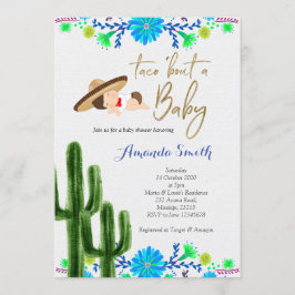 Taco om baby Cactus Baby Shower Inbjudan-kort Inbjudningar