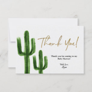 Taco om baby Cactus Baby Shower Tack ditt kort