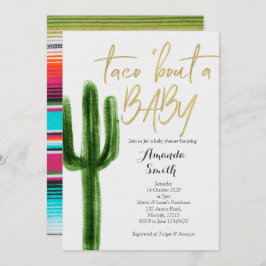 Taco om baby Cactus Par Shower-inbjudan Inbjudningar
