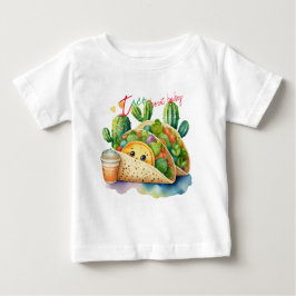Taco om Baby Cute Nyfödd bebis Gift Fiesta T Shirt
