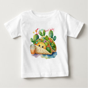 Taco om Baby Cute Nyfödd bebis Gift Fiesta T Shirt