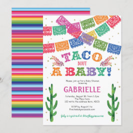 Taco om Baby, Fiesta Baby Shower Inbjudningar