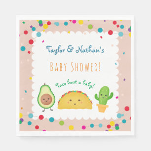 Taco om baby! Taco Tema välkomstdusch Pappersservett