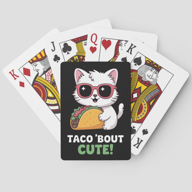 Taco 'Om Cute Kitten Casinokort (Baksidan)