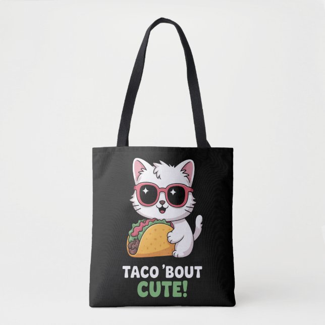 Taco 'Om Cute Kitten Tygkasse (Framsida)