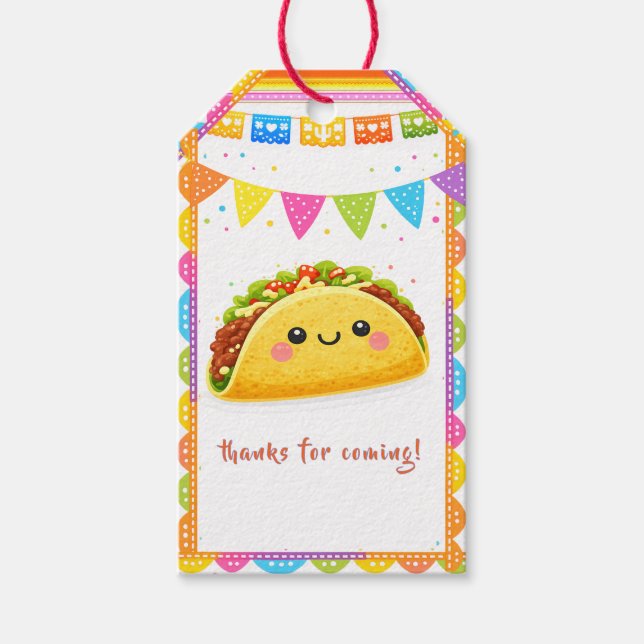 Taco om en baby -  Baby Shower presentkort Presentetikett (Framsidan)