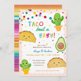 Taco om en baby-fiesta-tema babydusch inbjudningar