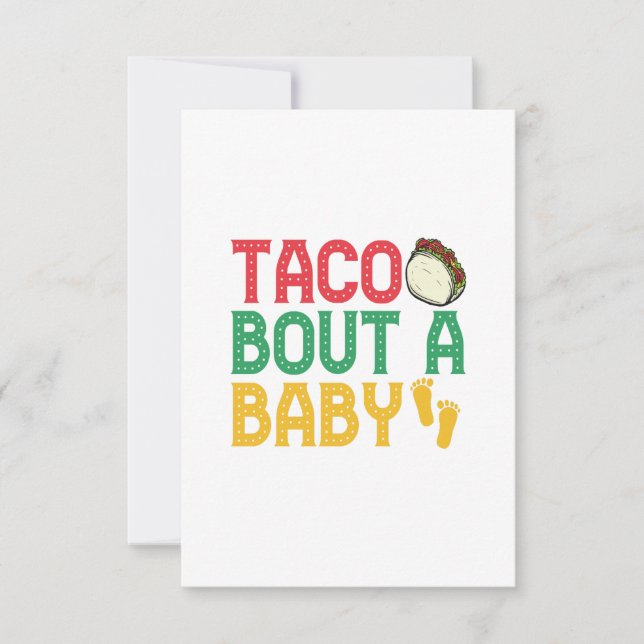 Taco om en Baby-funny Gravid Cindo De Mayo Tack Kort (Framsida)