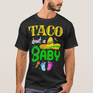 Taco Om en Baby-Gender-Gravid Cinco De T Shirt