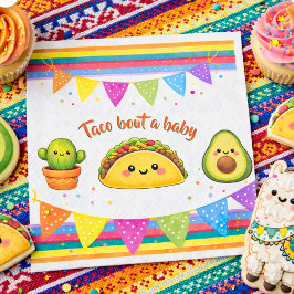 Taco om en babyfest pappersservett