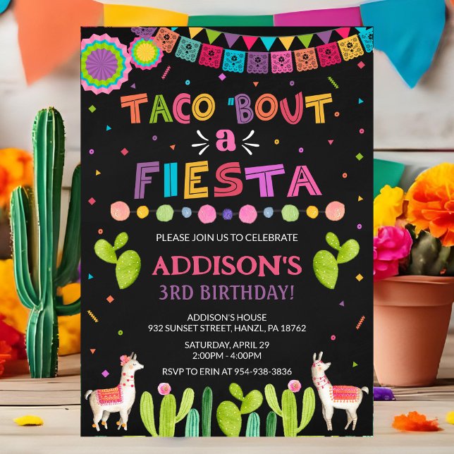 Taco "om en fiesta-inbjudan inbjudningar (Skapare uppladdad)