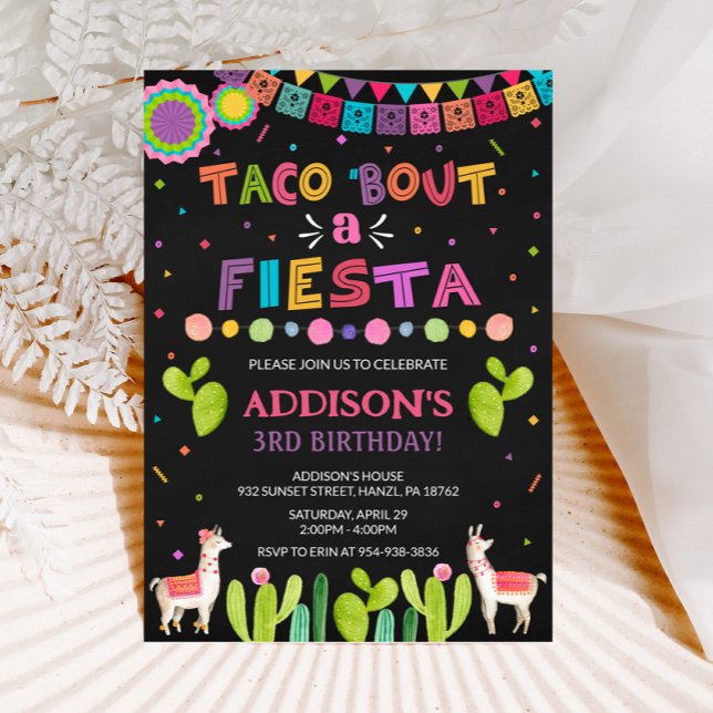 Taco "om en fiesta-inbjudan inbjudningar (Skapare uppladdad)