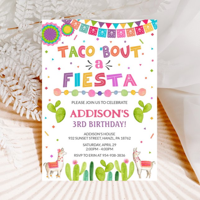 Taco "om en fiesta-inbjudan inbjudningar (Skapare uppladdad)