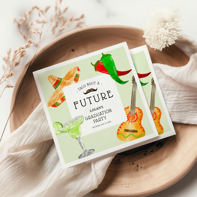 Taco om en framtida mexikansk Studentfest Pappersservett (Skapare uppladdad)
