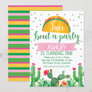 Taco om en inbjudan på födelsedagen i party