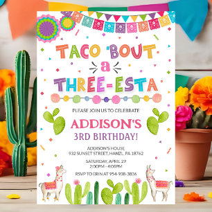 Taco "om en inbjudan till tre Esta-födelsedag