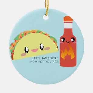 TACO"om HETT Anpassade keramisk prydnadsföremål" Julgransprydnad Keramik