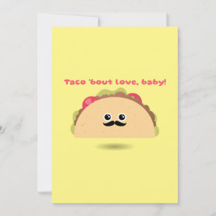 Taco Om Kärlek Baby Alla Hjärtans Dag Julkort