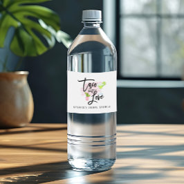 Taco om kärlek Bröllopsdusch  Vattenflaskor Etikett