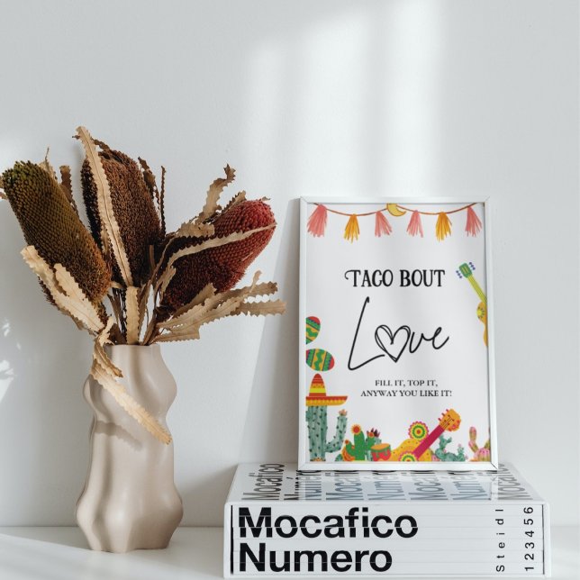 Taco om Kärlek cactus Taco Pub Sign Poster (Skapare uppladdad)