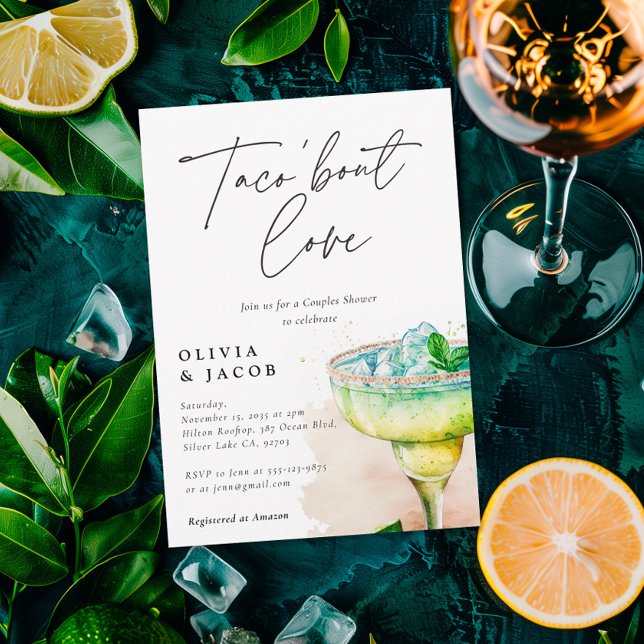 Taco om kärlek Mexikansk par dusch inbjudan (Skapare uppladdad)