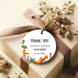 Taco om kärlek-pardusch tack gåvor etiketter