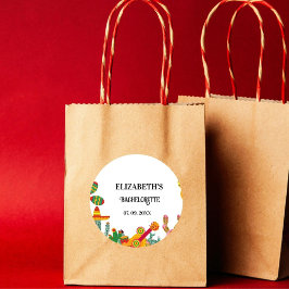 Taco om kärlek Sista Fiesta Sällskapsresa för ogif Runt Klistermärke