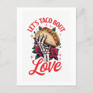Taco om Kärlek Skeleton Hand och Ro Vykort