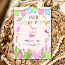 Taco om roligt fiesta mexican första födelsedagen