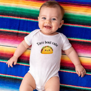 Taco om söt - taco-tema kläder för bebis t shirt