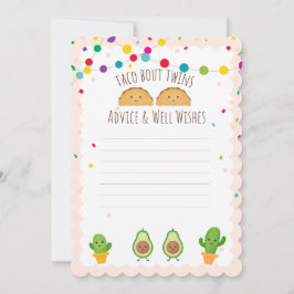 Taco om Twillingar! Fiesta Temadvice & well önskem Inbjudningar