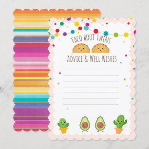 Taco om Twillingar! Fiesta Temadvice & well önskem Inbjudningar
