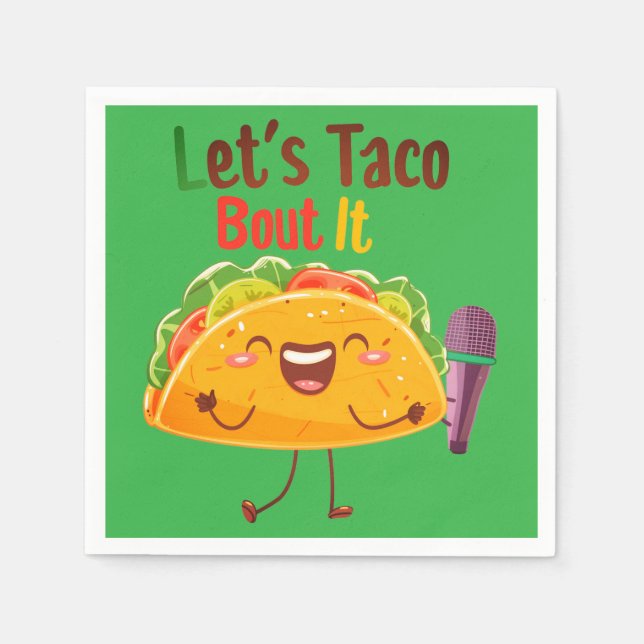 Taco Pappra Napkins Pappersservett (Framsidan)