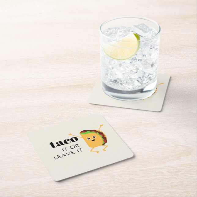 Taco Party Underläggs Underlägg Papper Kvadrat (Insitu)
