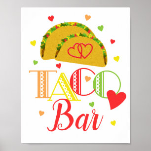 Taco Pub Mexican Fiesta Förlovning Shower Party Poster