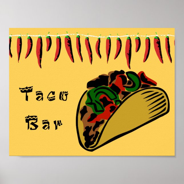 Taco Pub Sign Poster (Framsidan)