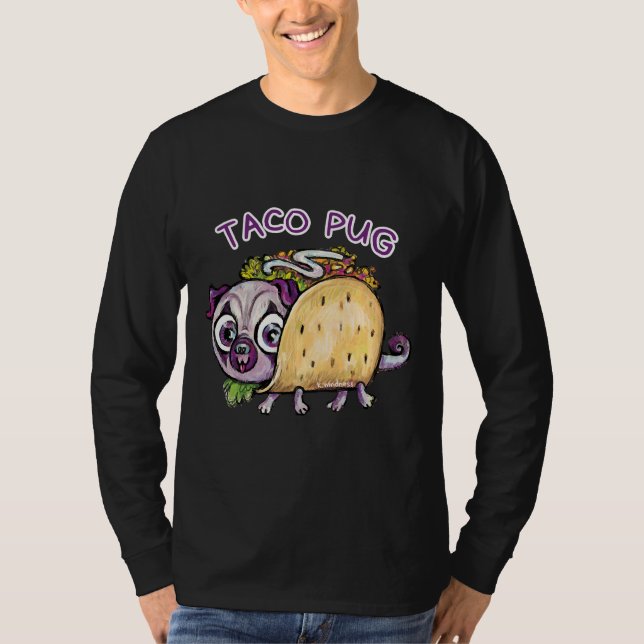 Taco Pug Classic T-Shirt 253 (Framsida)