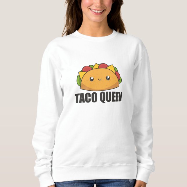 Taco Queen Cinco De Mayo Tacos Funny Food T Shirt (Framsida)