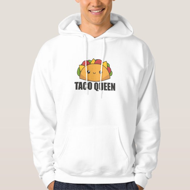 Taco Queen Cinco De Mayo Tacos Funny Hoodie (Framsida)