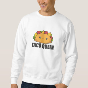 Taco Queen Cinco De Mayo Tacos Funny Lång Ärmad Tröja