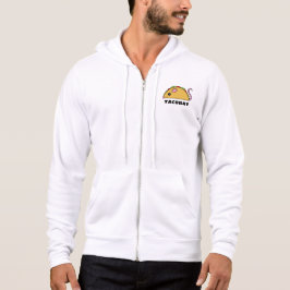 Taco Råtta Zip Hoodie (svart text) T Shirt