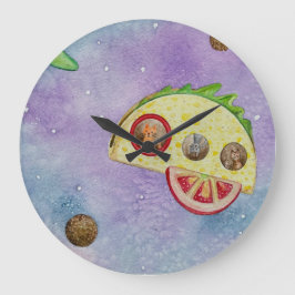 Taco Rocket Clock Stor Klocka