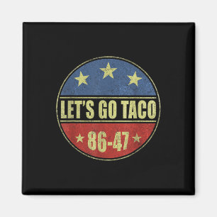 Taco Roligt Låt oss gå Taco Retro Knapp Magnet