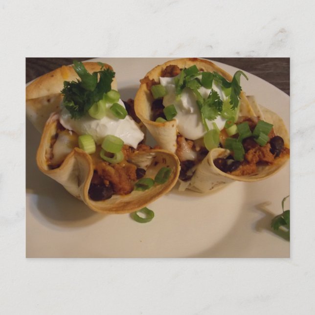 Taco Salad bowls Card Vykort (Framsida)